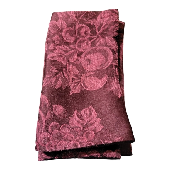 Ralph Lauren BOUNTIFUL WINE napkins set/4~retired pattern - Picture 3 of 4